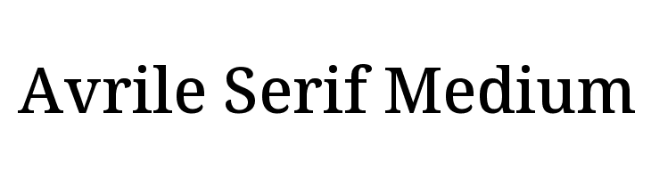 Avrile Serif Medium Font