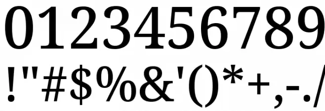 Avrile Serif Medium Font OTHER CHARS