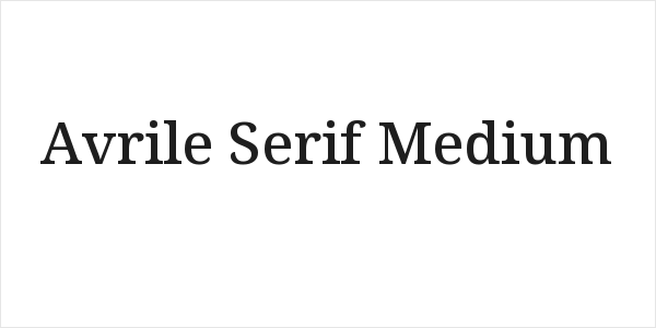 Avrile Serif Medium Logo