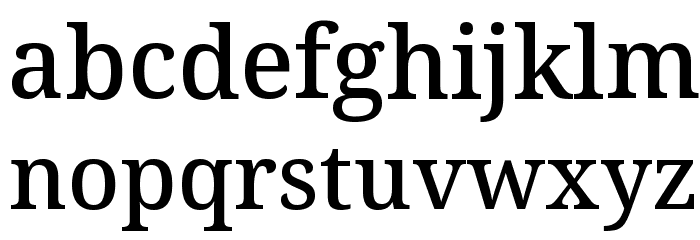 Avrile Serif Medium Font LOWERCASE