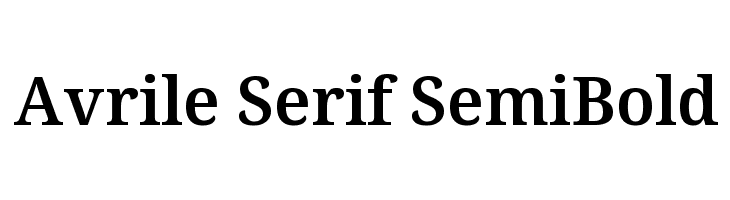 Avrile Serif SemiBold Font