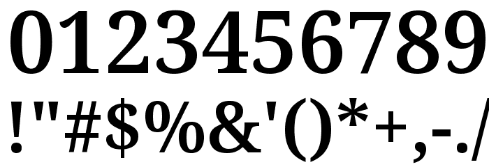 Avrile Serif SemiBold Font OTHER CHARS