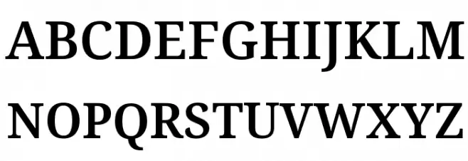 Avrile Serif SemiBold خط أحرف كبيرة