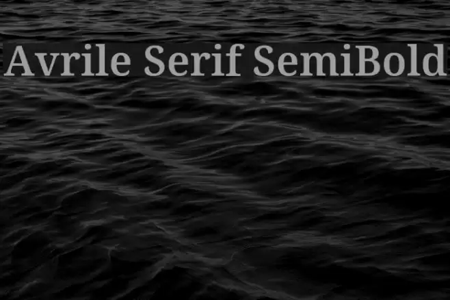 Avrile Serif SemiBold Font examples