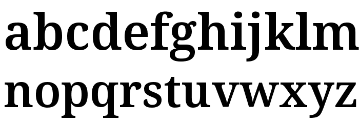 Avrile Serif SemiBold Font LOWERCASE