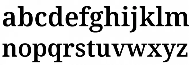 Avrile Serif SemiBold フォント 小文字