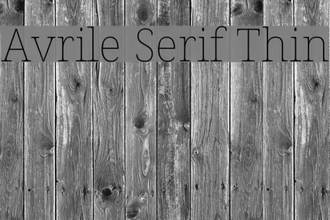 Avrile Serif Thin Font examples