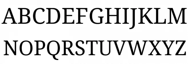 AvrileSerif Regular Font Litere mari