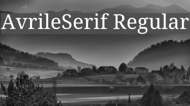 AvrileSerif Regular Example 2