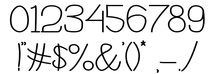 Avrilya Font OTHER CHARS