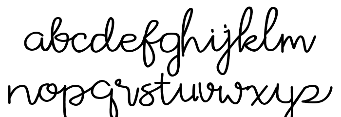 Avrilya Font LOWERCASE