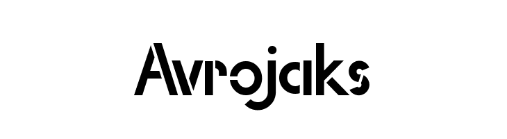 Avrojaks  les polices de caractères gratuit tlcharger
