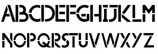 Avrojaks Font Litere mari