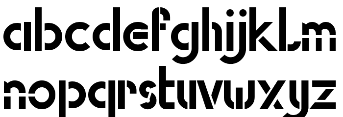 Avrojaks Font LOWERCASE