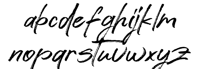Avture Font LOWERCASE