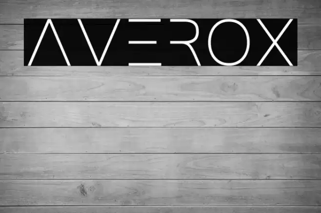 averox Font examples