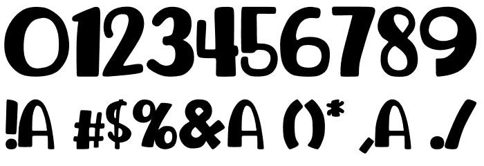 avocado Font OTHER CHARS