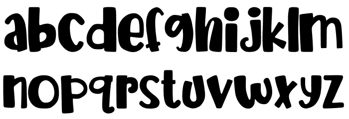 avocado Font LOWERCASE