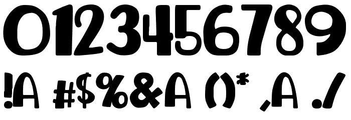 avocado Font OTHER CHARS