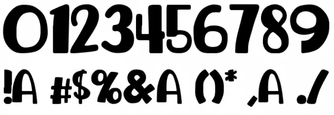 avocado Font OTHER CHARS