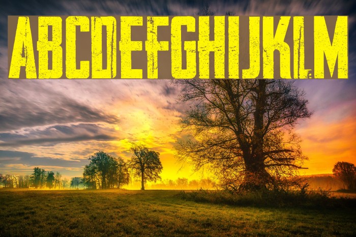 AWAKENNING Personal Use Font examples