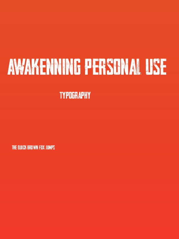 AWAKENNING Personal Use  Poster