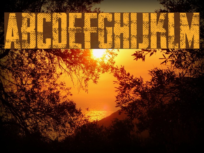 AWAKENNING STEEL Personal Use Font examples