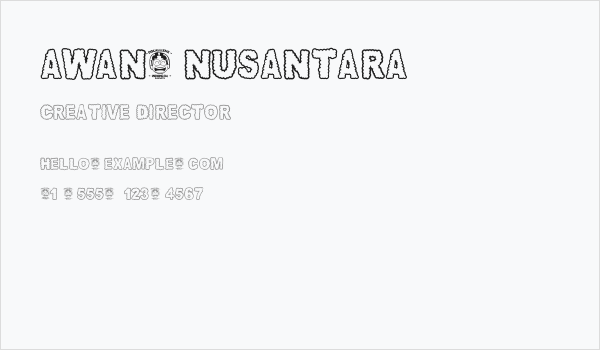 AWAN-NUSANTARA Business Card