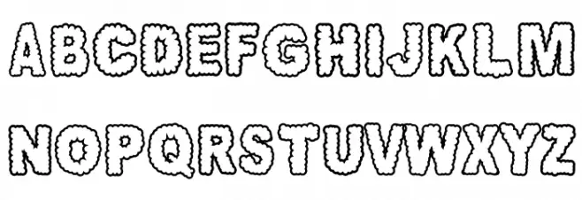 AWAN NUSANTARA Font UPPERCASE