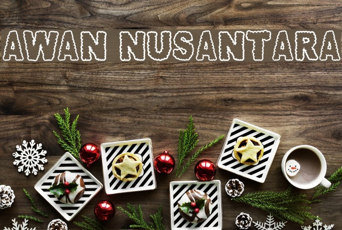 AWAN NUSANTARA Font examples