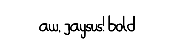 Aw, Jaysus! Bold  font caratteri gratis