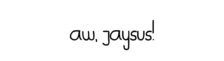 Aw, Jaysus!  font caratteri gratis