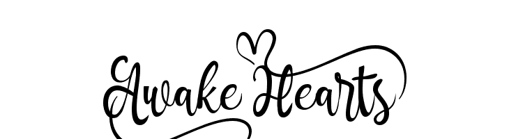 Awake_Hearts`  Free Fonts Download