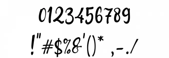 Awake_Hearts` Font OTHER CHARS