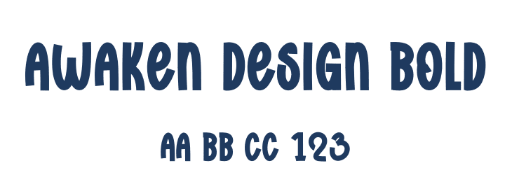Awaken Design Bold Font Preview
