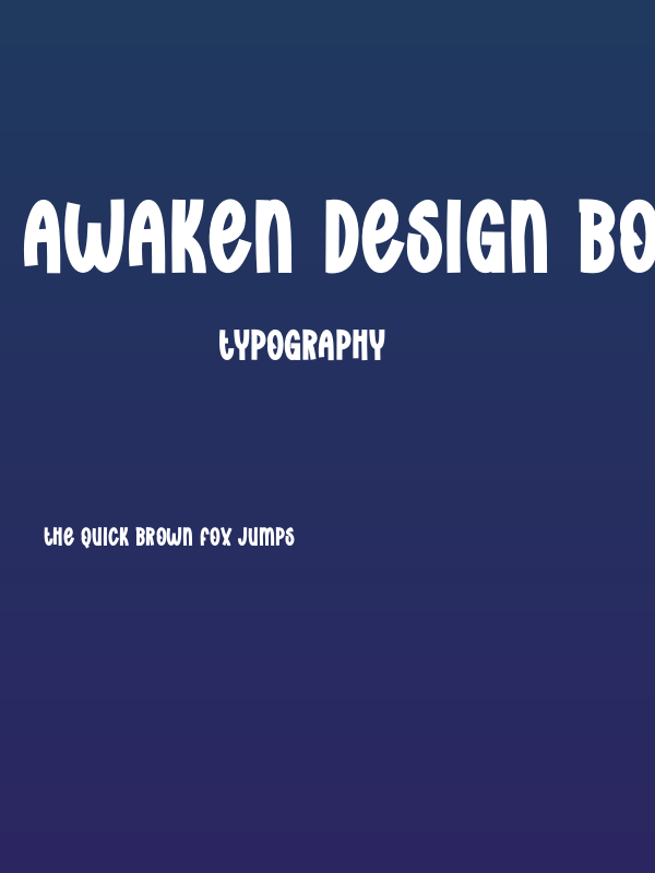 Awaken Design Bold Poster