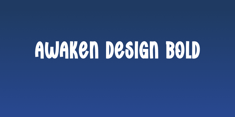 Awaken Design Bold Social Header