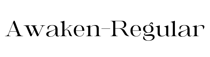 Awaken-Regular  免费字体下载
