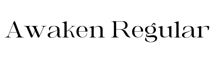 Awaken Regular  font caratteri gratis