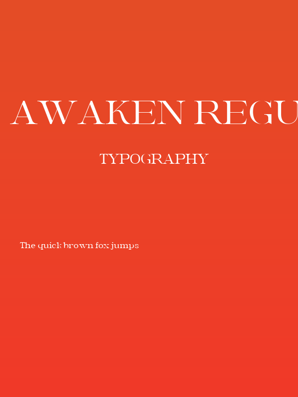 Awaken Regular Poster