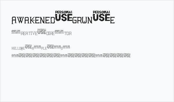 Awakened Grunge Business Card