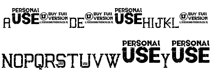 Awakened Grunge Font LOWERCASE