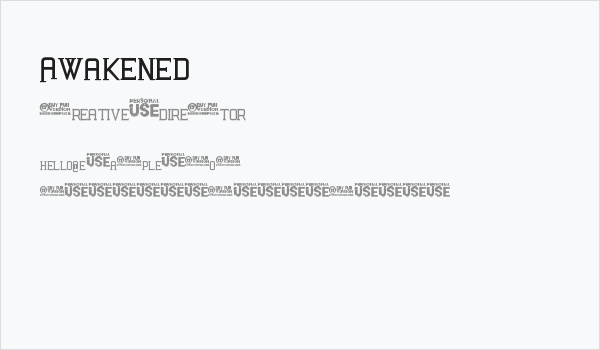 Awakened Business Card