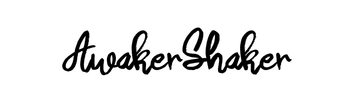 Awaker Shaker  Frei Schriftart Herunterladen