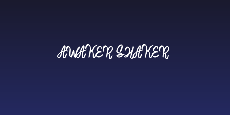 Awaker Shaker Social Header