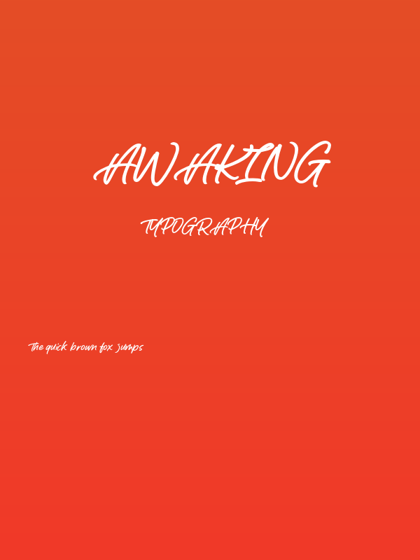Awaking Poster