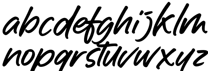 Awaking Font LOWERCASE