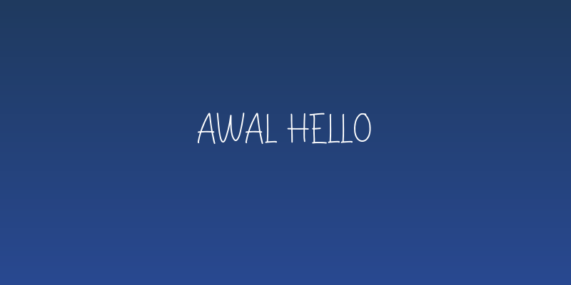 Awal Hello Social Header