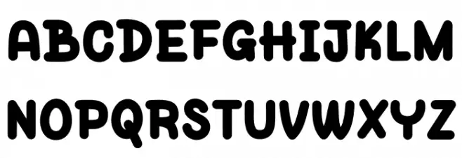 Awal Mondok خط أحرف كبيرة