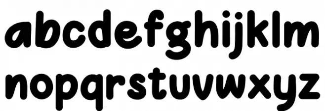 Awal Mondok خط أحرف صغيرة